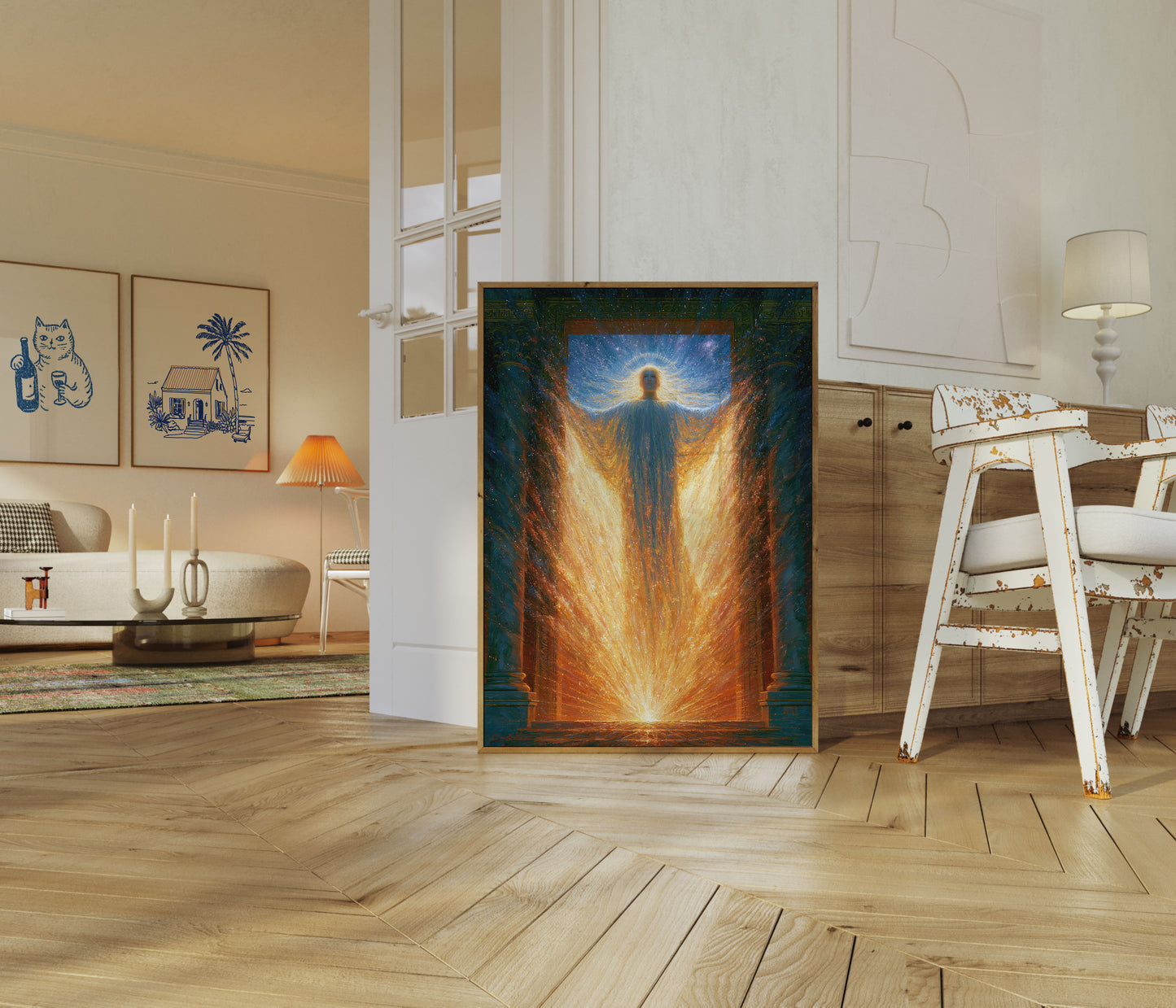 Poster Luce Divina Angelo Celeste