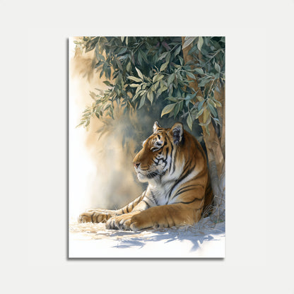 Majestic Tiger in Tranquil Jungle Poster