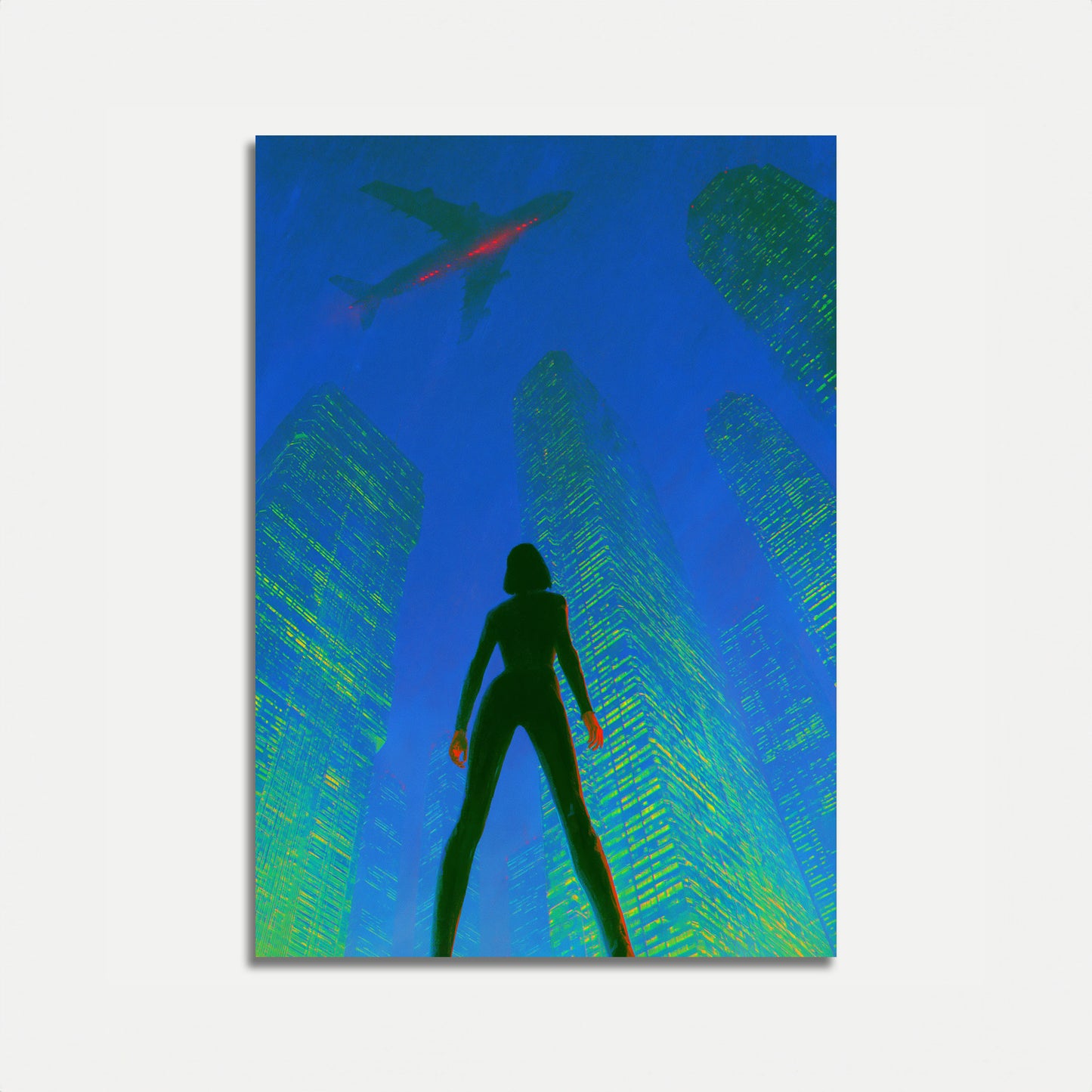 Digital Woman in Cybercity Poster