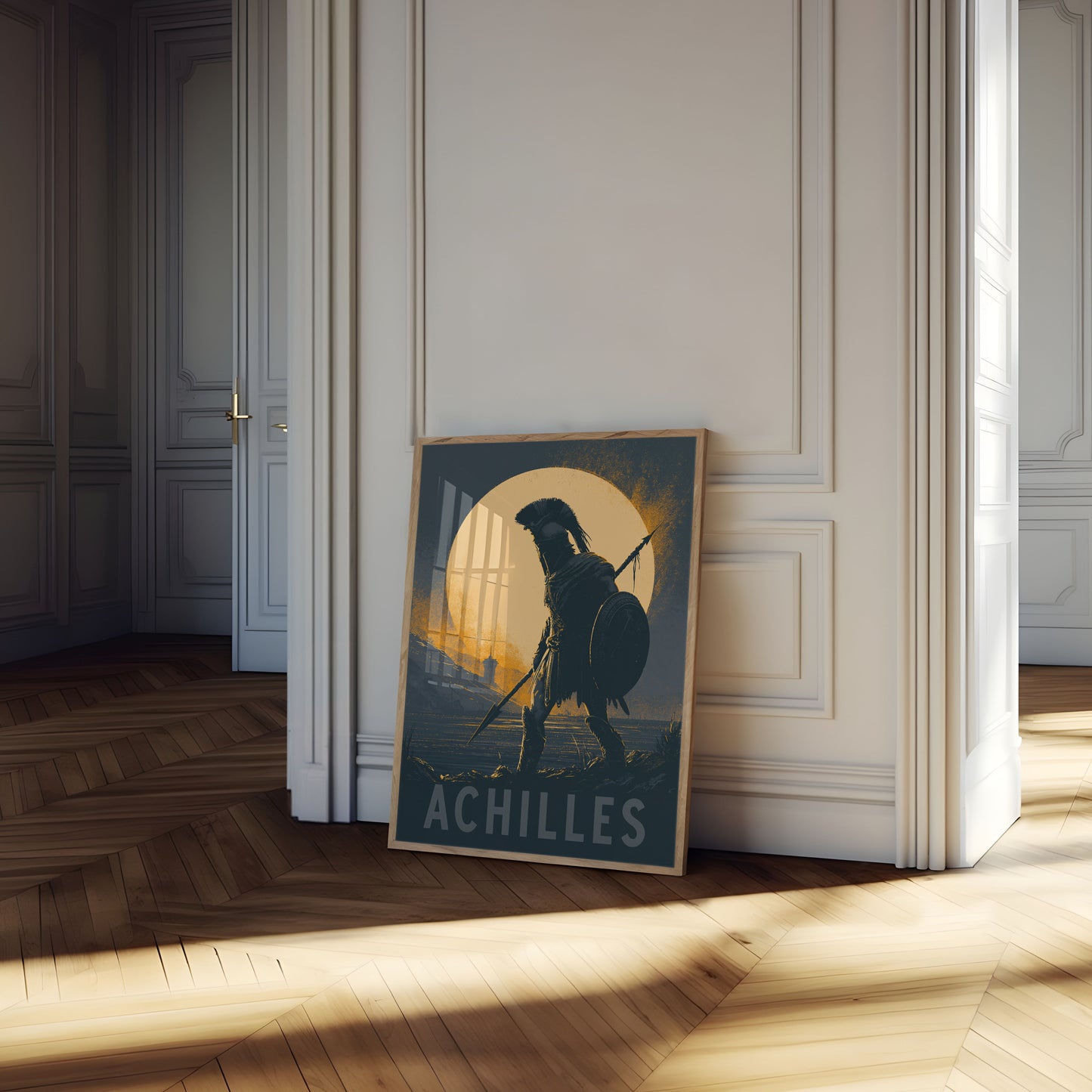 Achilles Warrior by the Sea Poster