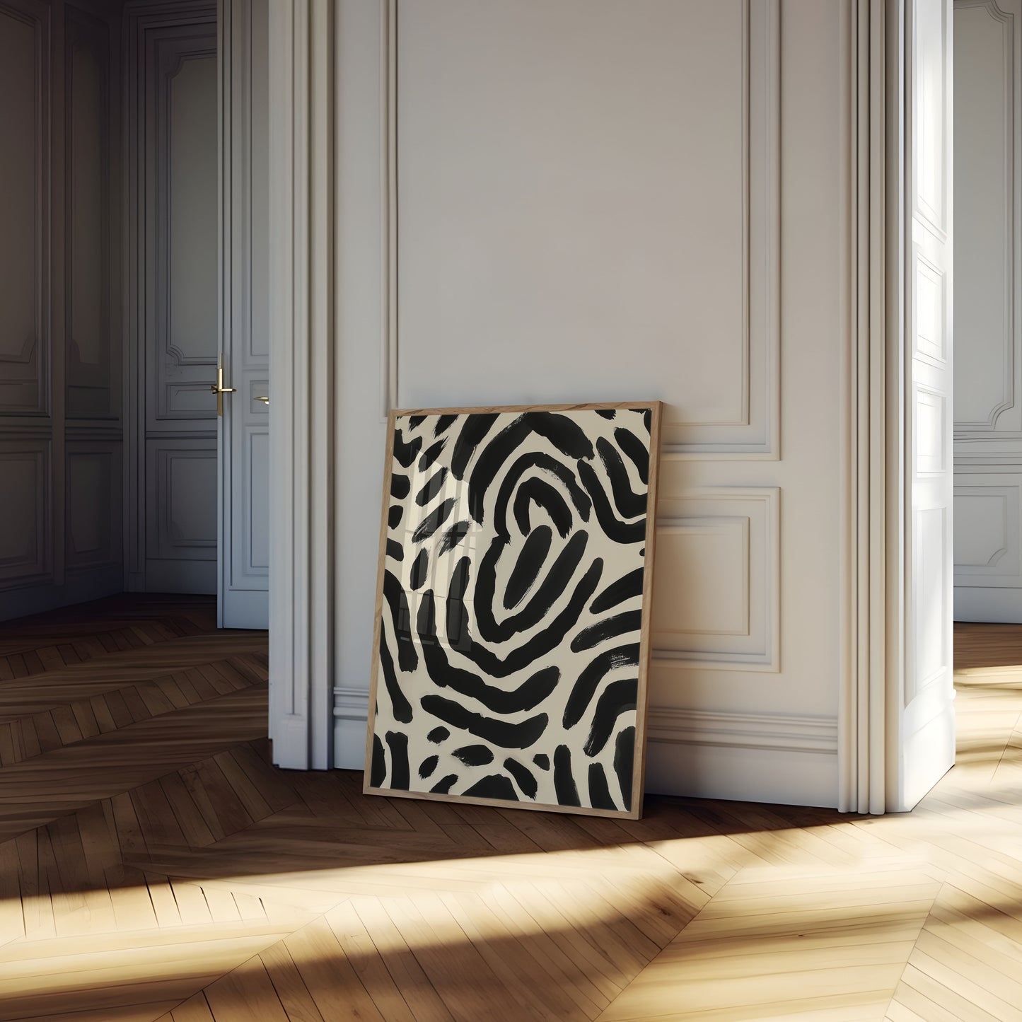 Zebra Stripes Abstract Poster