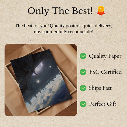 Alien Megastructure Space Poster