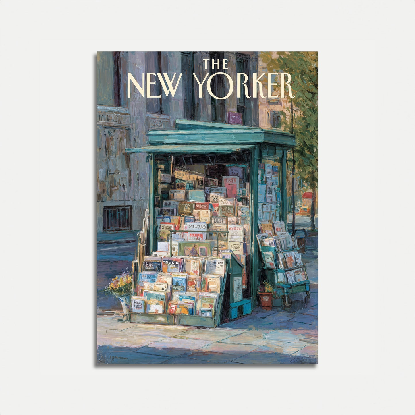 Vintage New York Newsstand Poster