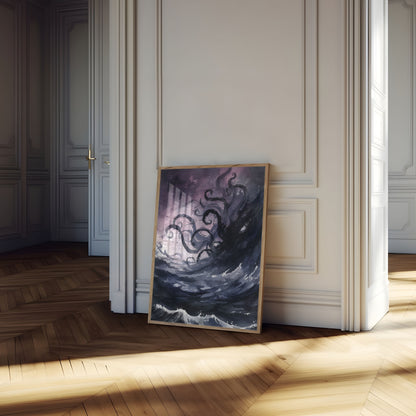 Kraken Storm Rising Poster
