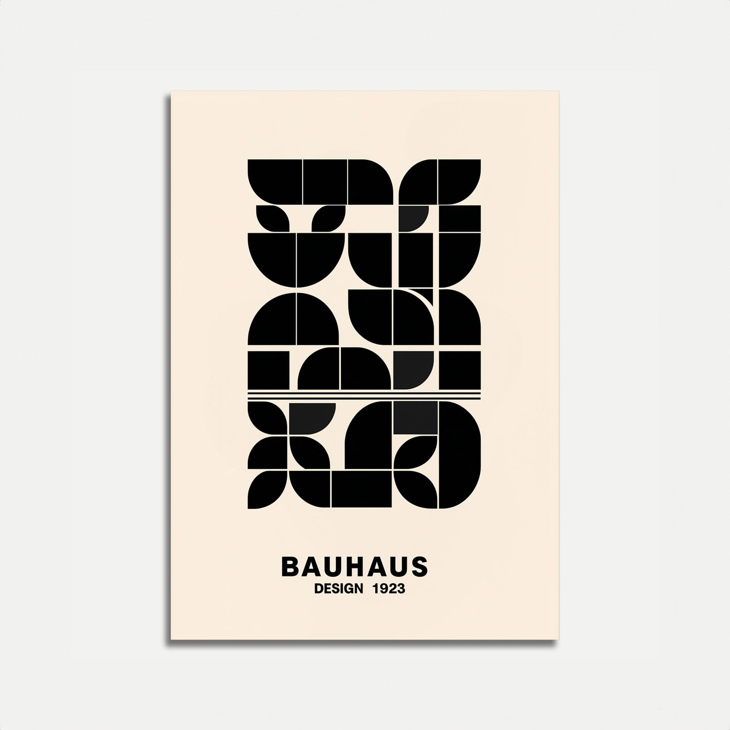 Bauhaus Geometric Abstract Poster