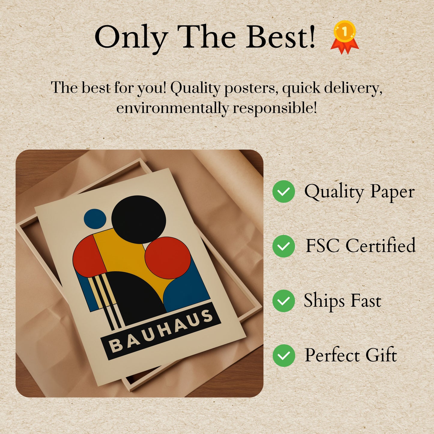 Geometric Bauhaus Design Poster