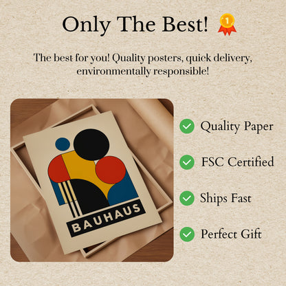 Geometric Bauhaus Design Poster