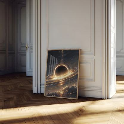 Zwarte Gat Kosmische Vortex Poster