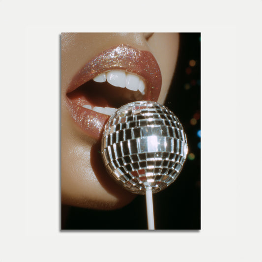 Diskoball Glitter Glamour Plakat