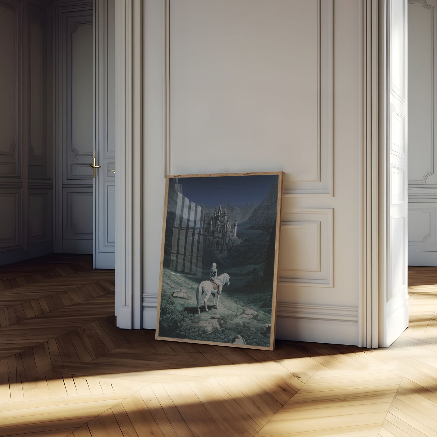 Mystisk Slottsfjellets Reise Plakat