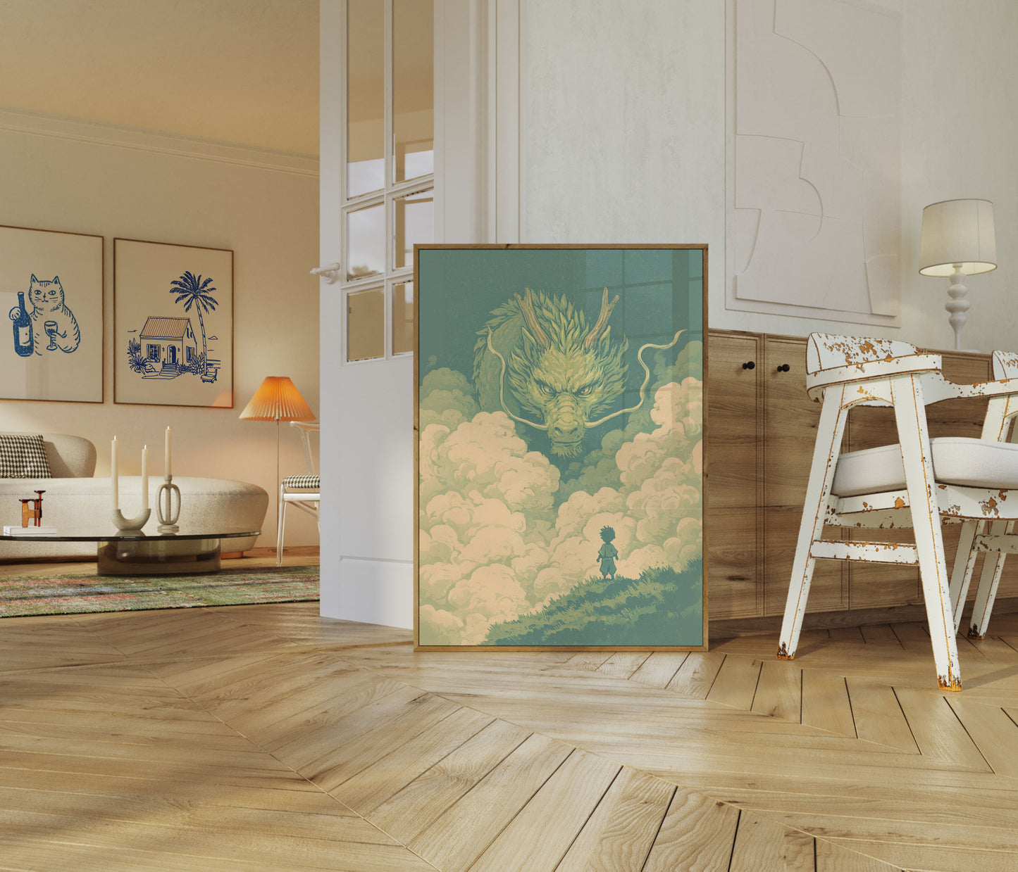 Drage i Skyerne Plakat