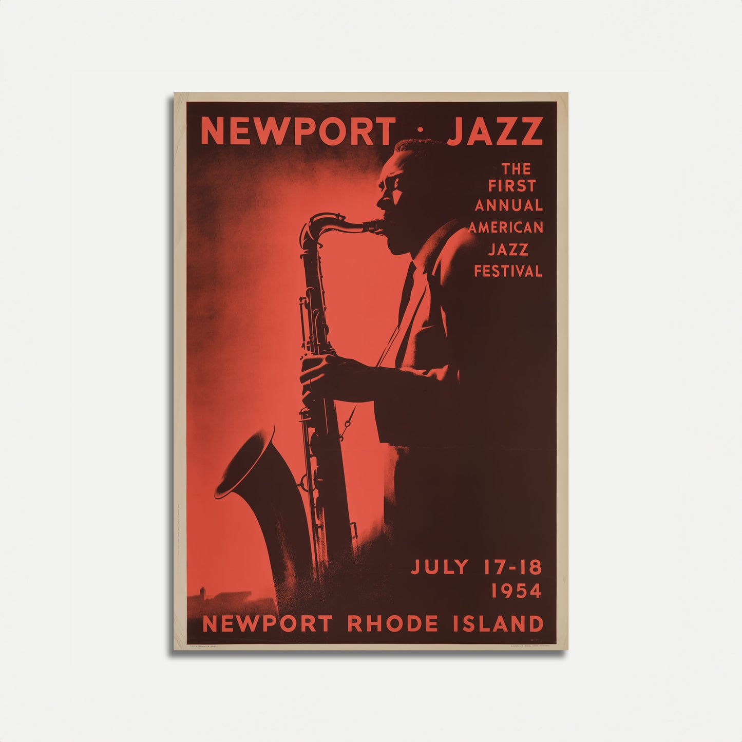 Plakat Festiwalu Jazzowego w Newport 1954