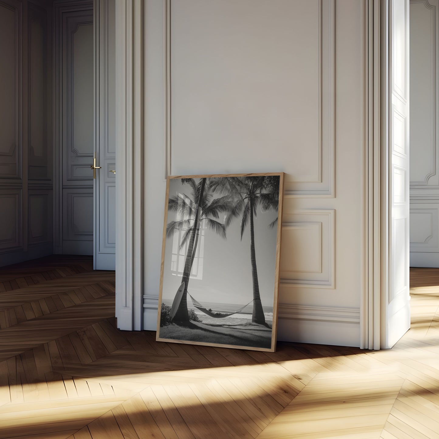 Cartaz de Rede de Dormir Entre Palmeiras