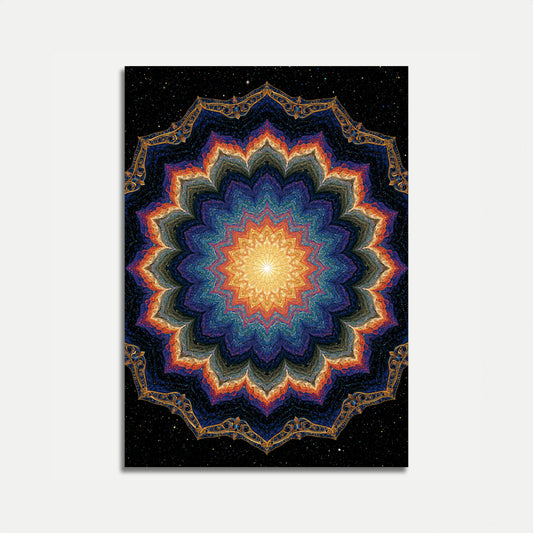 Kosmisches Mandala Meditationsposter