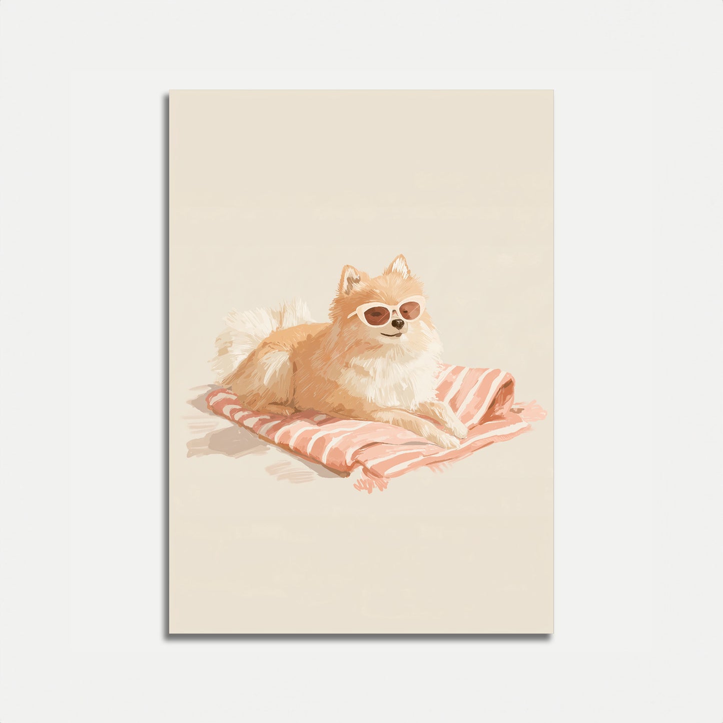 Schicke Sonnenbrille Pommern Poster