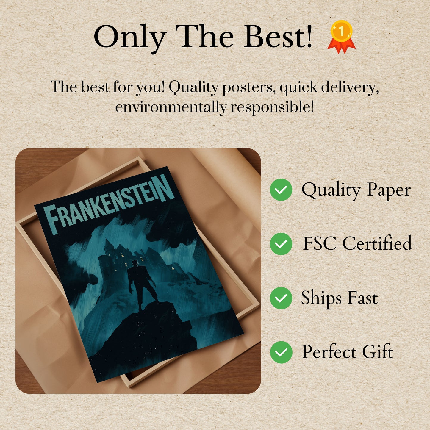 Frankenstein's Monster Storm Poster