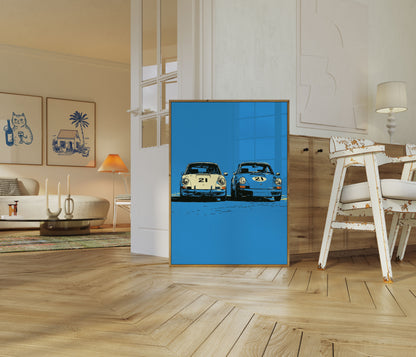 Affiches Porsches de Course Classiques Numéro 21
