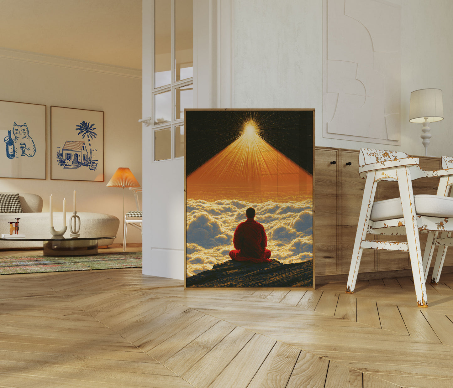 Plakat: Meditation Over Skyerne