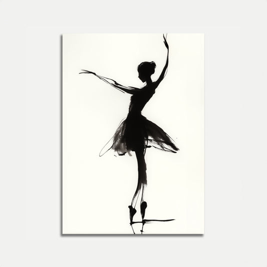 Graceful Ballet Silhouette Poster