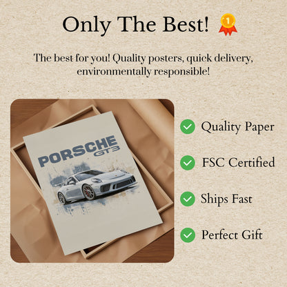 Porsche GT3 Classic Automotive Poster
