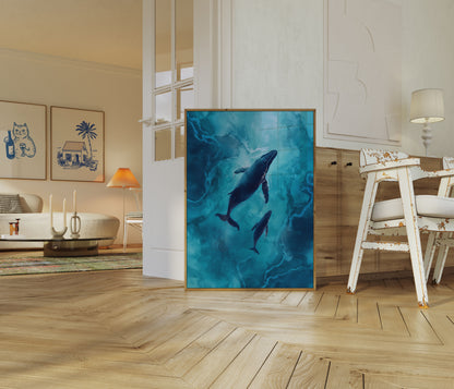 Bultrugwalvissen Oceaan Diep Poster