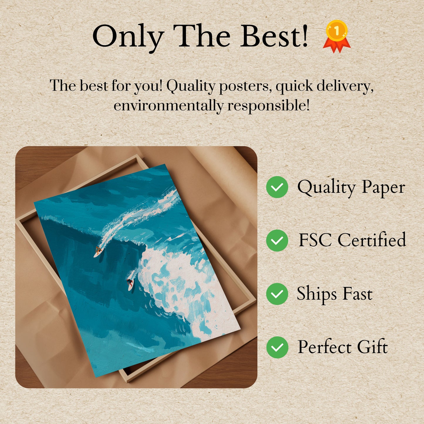 Epic Waves Surfing Poster