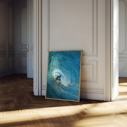 Inside the Ocean's Blue Barrel Poster
