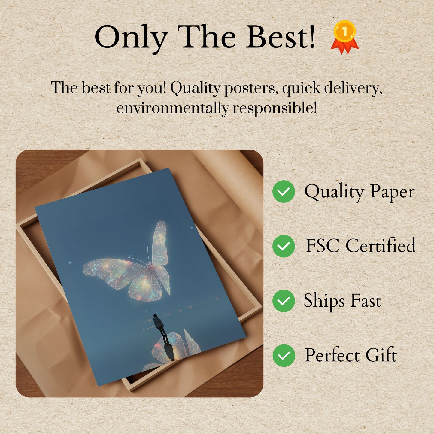 Himmlische Schmetterlingsträume Poster