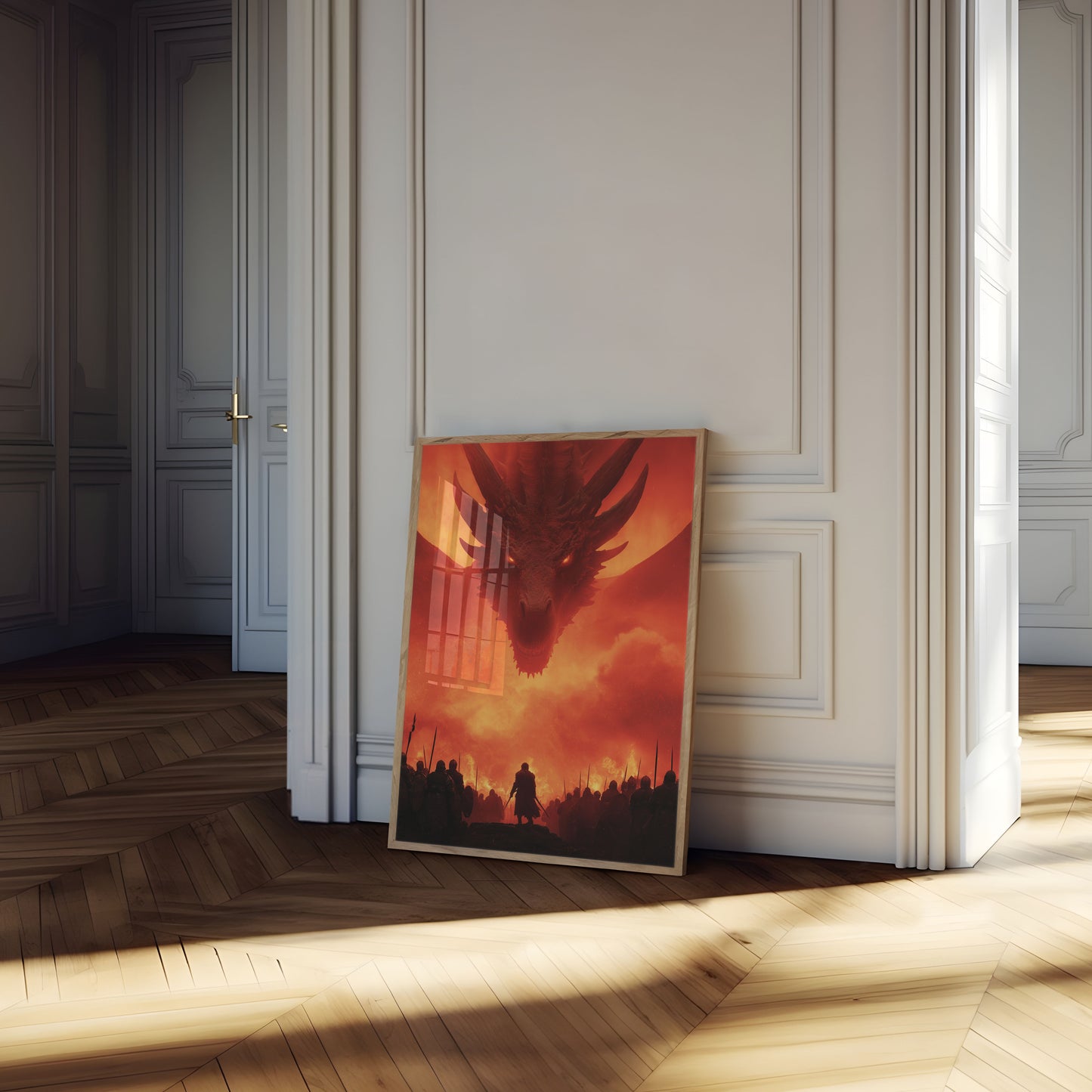 Póster del Dragón de Fuego y Sangre