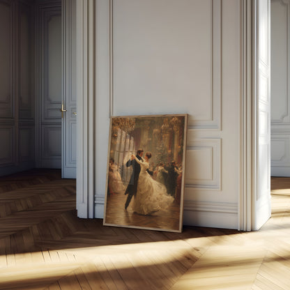 Elegantes Winter-Tanzposter