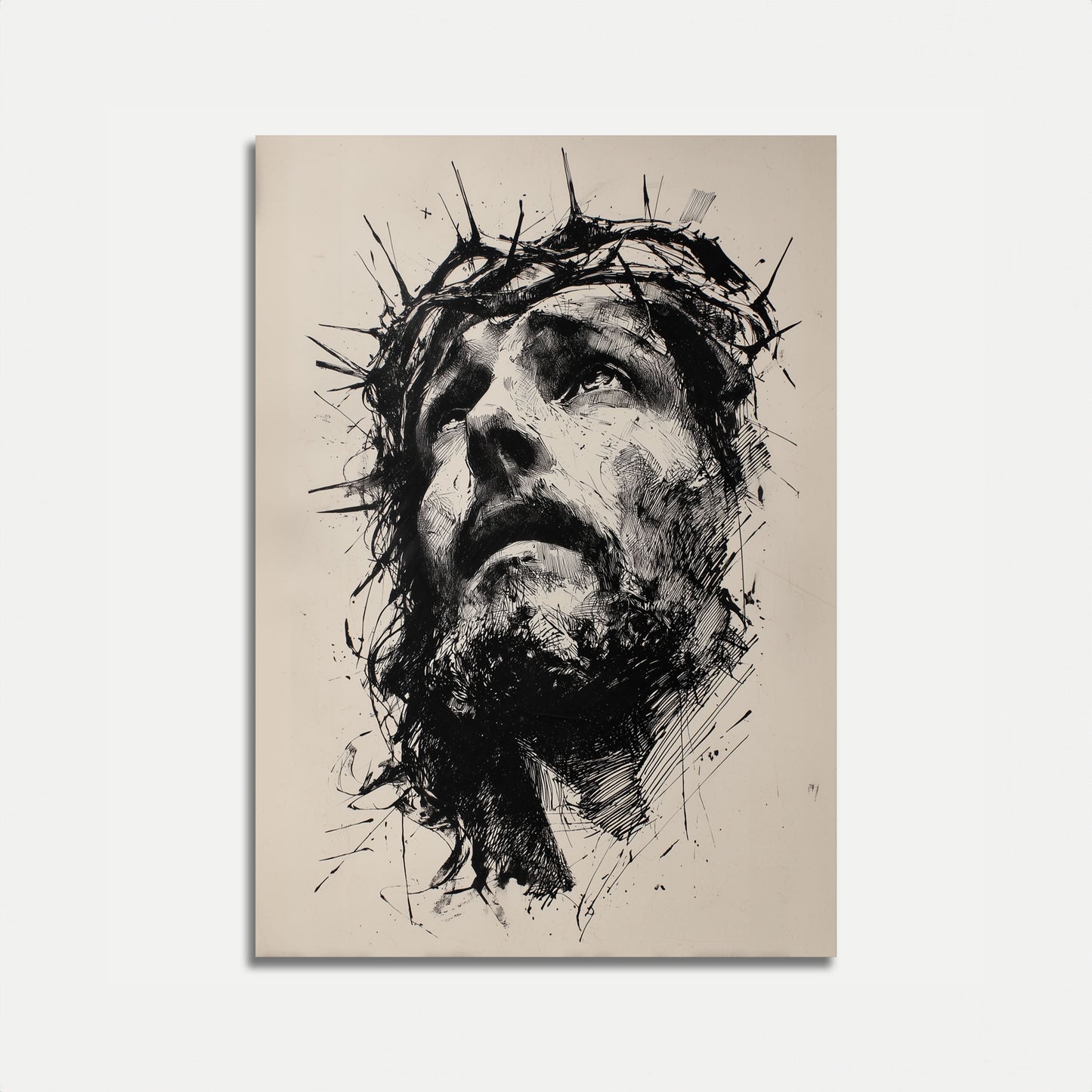 Póster religioso de la Corona de Espinas