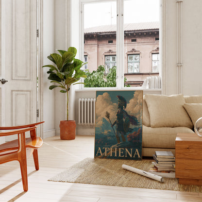 Athena Greek Goddess Warrior Poster
