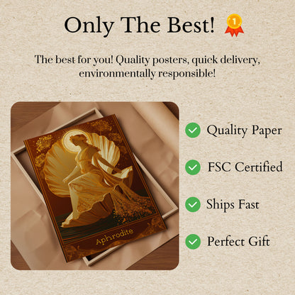 Aphrodite Golden Goddess Poster
