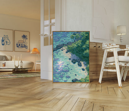 Tropischer Strand-Paradies-Poster