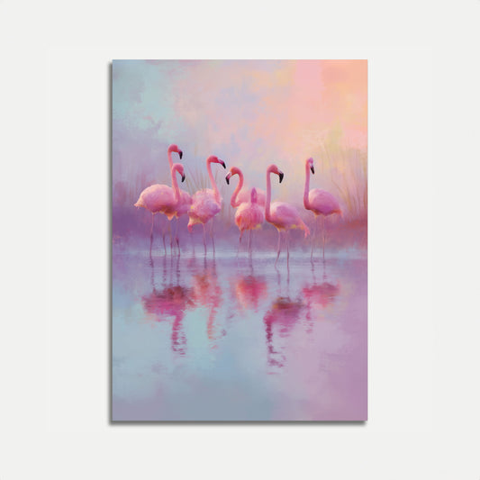 Roze Flamingo's Dromen Poster