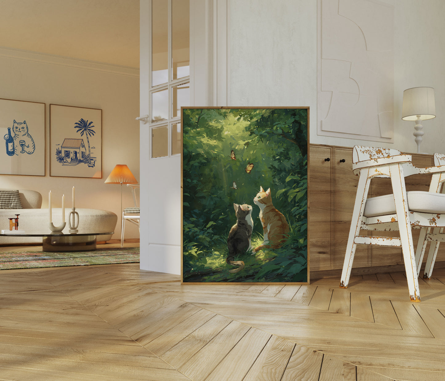 Forest Companions Butterfly Poster