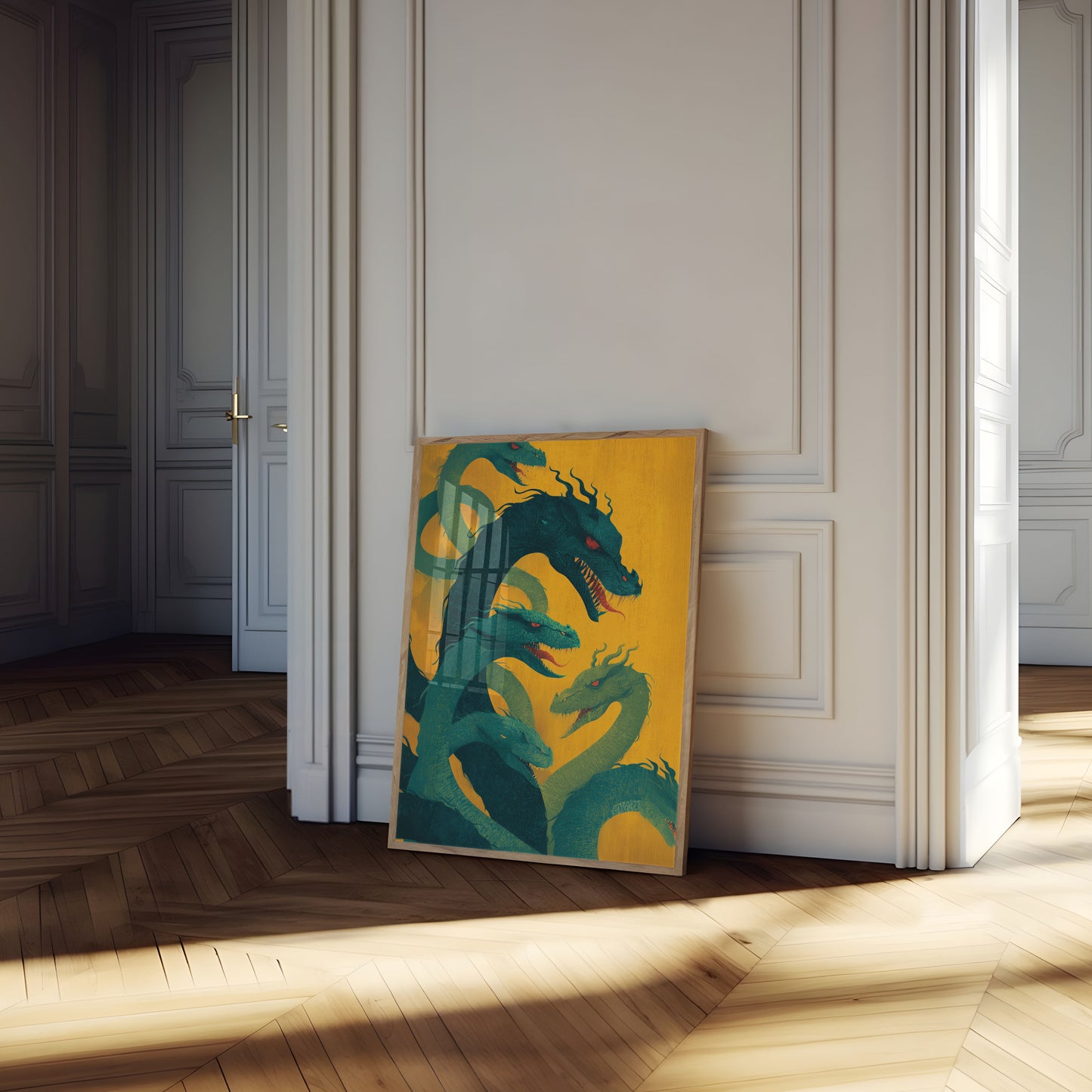 Póster del Enjambre del Dragón Esmeralda