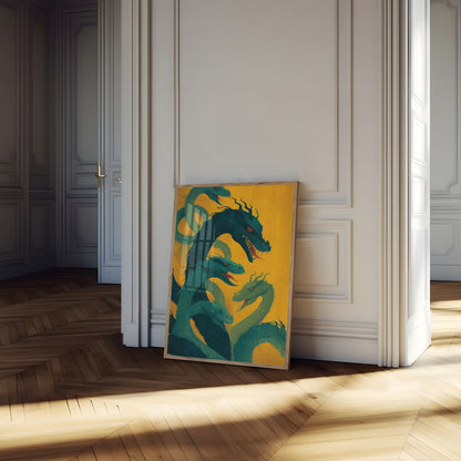 Póster del Enjambre del Dragón Esmeralda