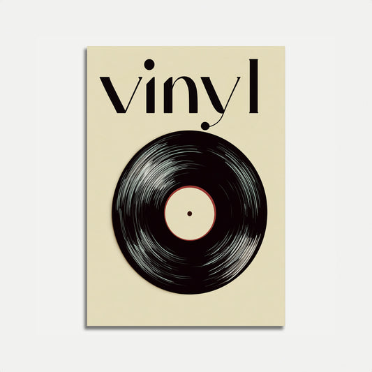 Vintage Vinyl Record Poster