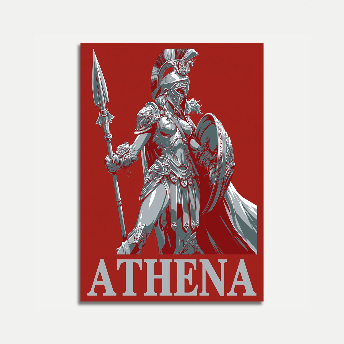 Athena Greek Goddess Warrior Poster