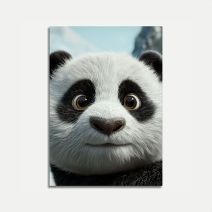 Affiche gros plan d'un adorable panda
