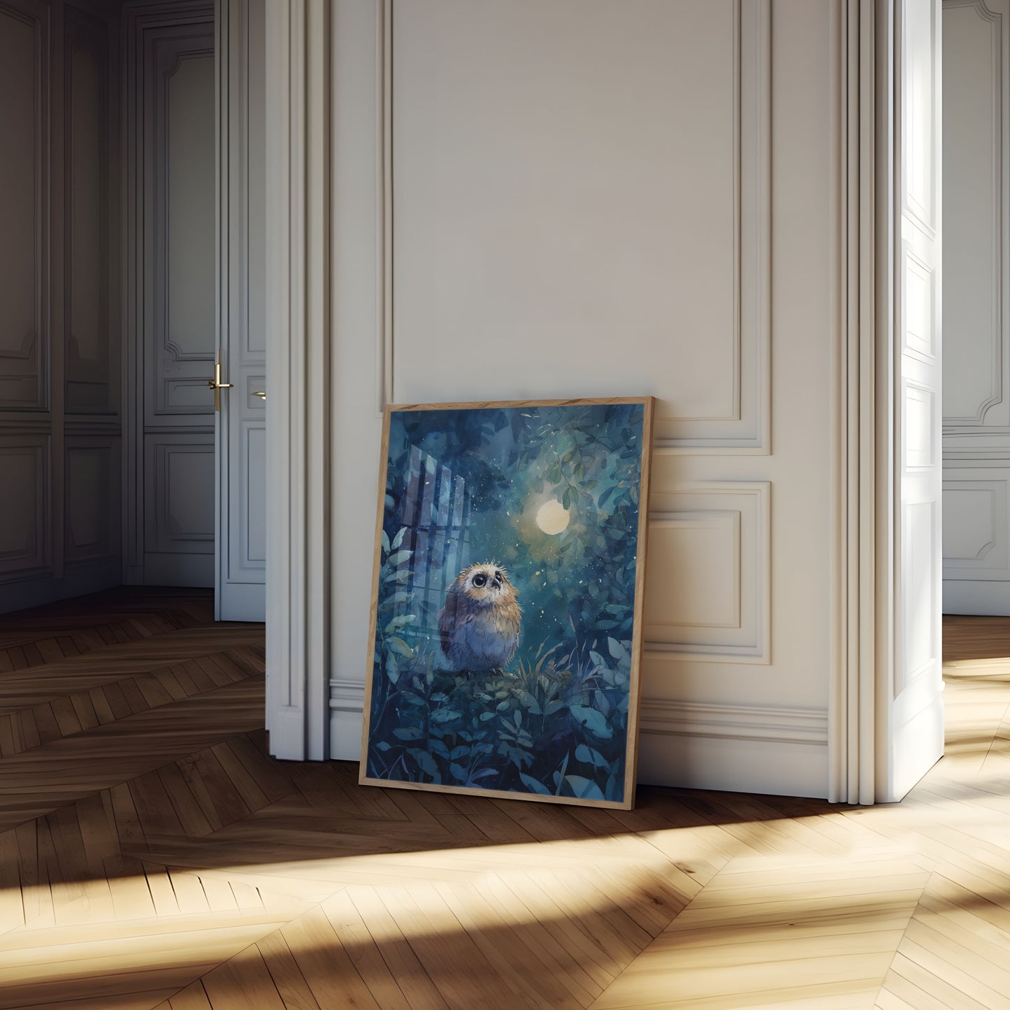 Moonlit Owl Night Poster