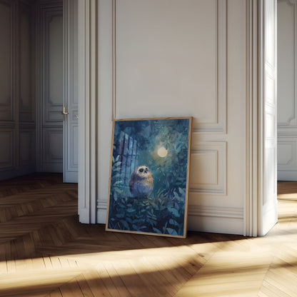Moonlit Owl Night Poster
