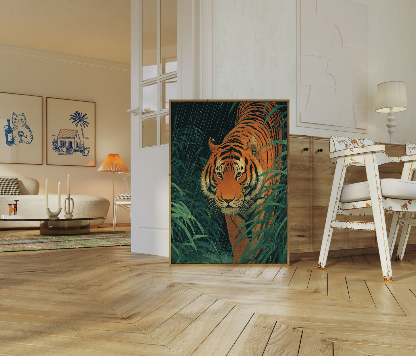 Tiger i Regnskogen Plakat