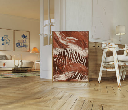 Abstract Zebra Stripes Poster