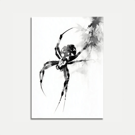Mystisk Edderkopp Silhuett Plakat