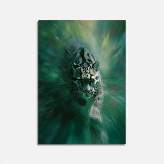 Snow Leopard in Motion Poster