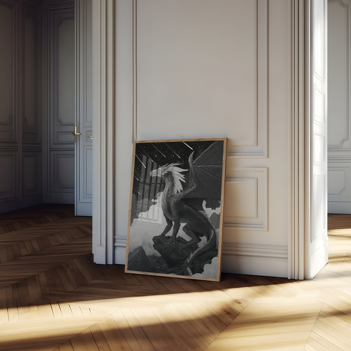 Celestial Dragon Night Poster