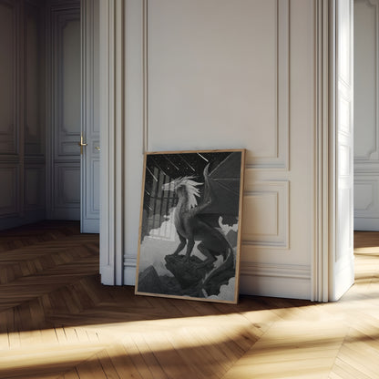 Celestial Dragon Night Poster