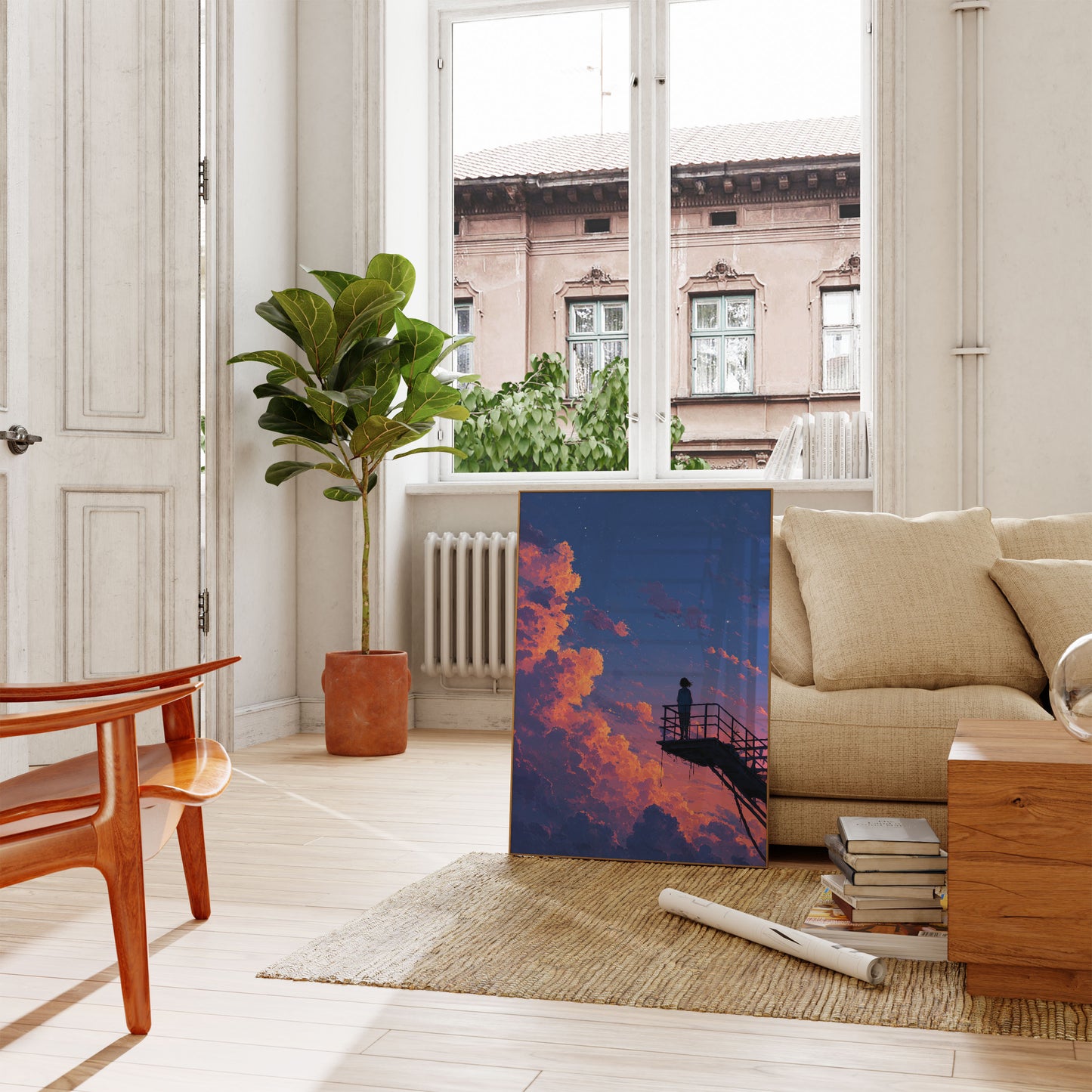 Sunset Clouds Contemplation Poster